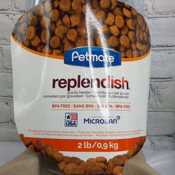 'PETMATE' REPLEN̈ÐISH PET FEEDER SYSTEM 2-PIECE SET FOOD & WATER COMPLETE SET - Picture 7 of 16